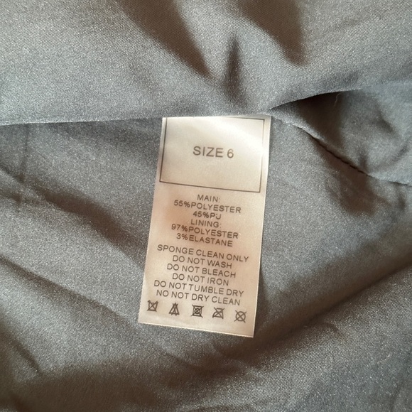 Manière De Voir Vegan Leather Belted Blazer Dress - Picture 5 of 9